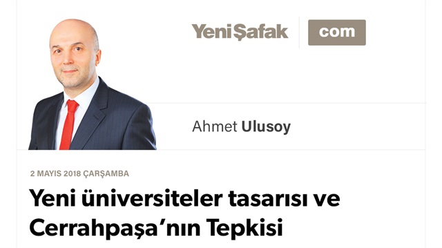 Yeni üniversiteler tasarısı ve Cerrahpaşa’nın tepkisi