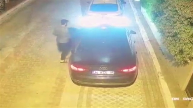 Katil zanlısı holding patronunun kaçma anı kamerada