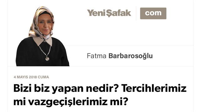 Bizi biz yapan nedir? Tercihlerimiz mi vazgeçişlerimiz mi?