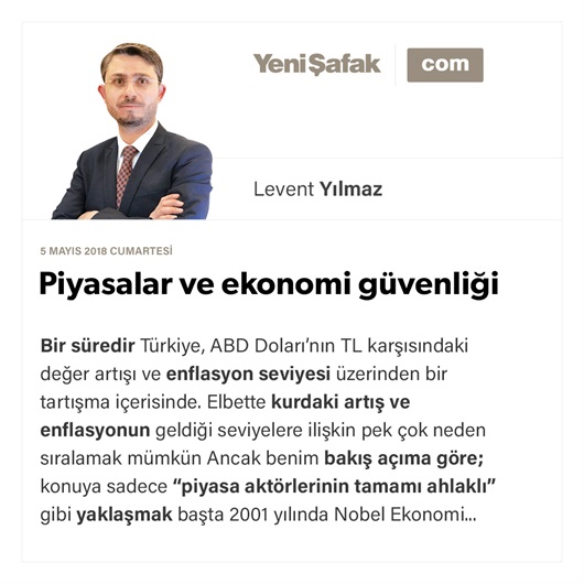 Piyasalar ve ekonomi güvenliği