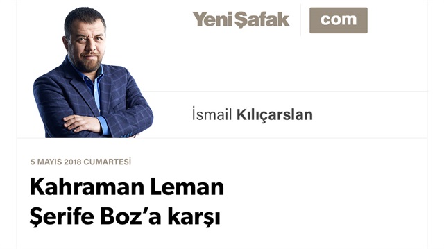 Kahraman Leman Şerife Boz’a karşı