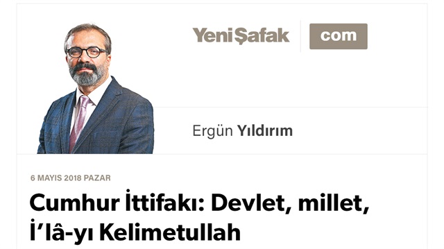 Cumhur İttifakı: Devlet, millet, İ’lâ-yı Kelimetullah