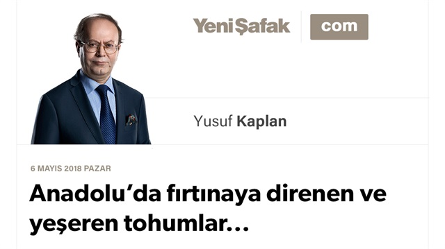Anadolu’da fırtınaya direnen ve yeşeren tohumlar...