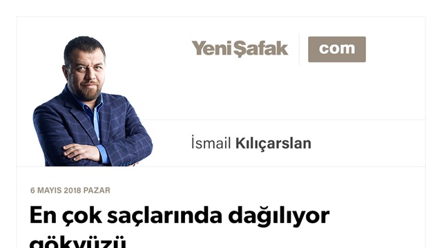 En çok saçlarında dağılıyor gökyüzü
