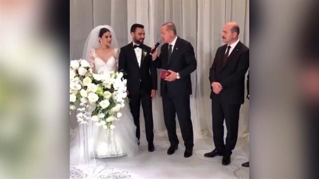 Cumhurbaşkanı Erdoğan Alişan'ın nikah şahidi oldu