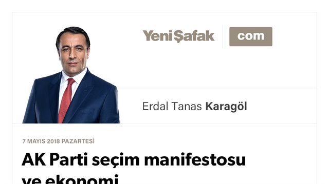 AK Parti seçim manifestosu ve ekonomi