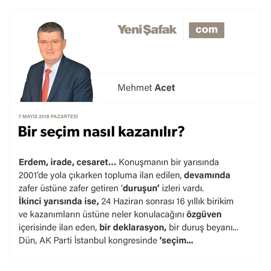 Bir seçim nasıl kazanılır?