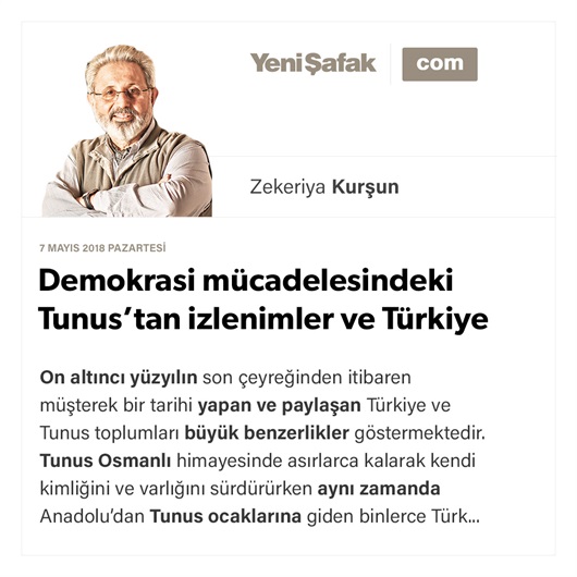Demokrasi mücadelesindeki Tunus’tan izlenimler ve Türkiye