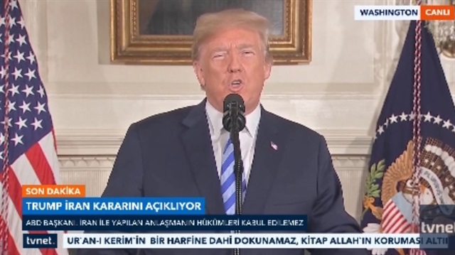 ABD, İran ile imzalanan nükleer anlaşmadan çekildi