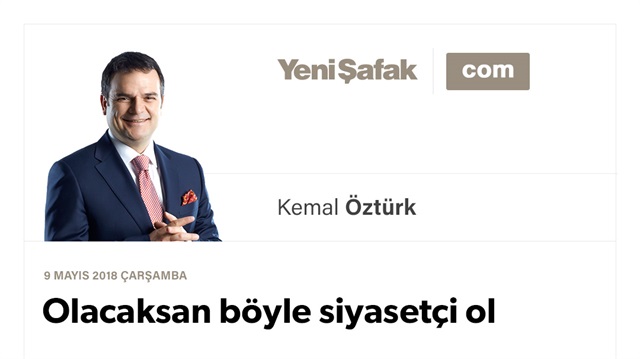 Olacaksan böyle siyasetçi ol