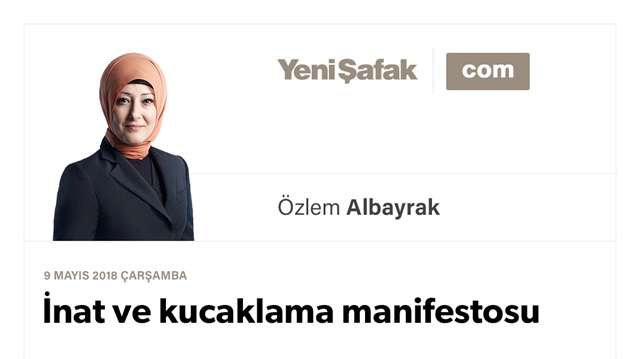 İnat ve kucaklama manifestosu