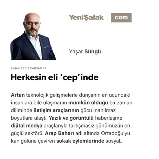 Herkesin eli ‘cep’inde