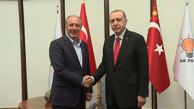 Cumhurbaşkanı Erdoğan, Muharrem İnce'yi kabul etti