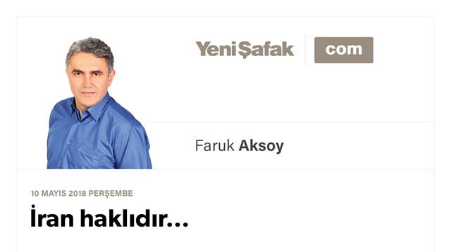 İran haklıdır…