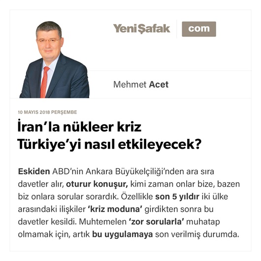 İran’la nükleer kriz Türkiye’yi nasıl etkileyecek?