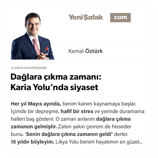 Dağlara çıkma zamanı: Karia Yolu’nda siyaset