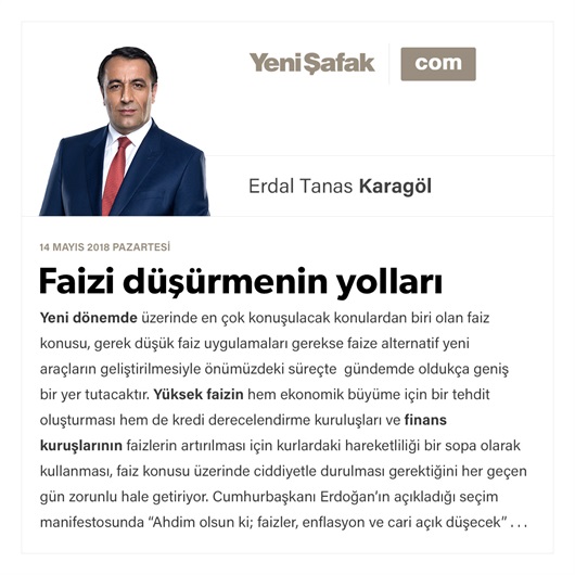 Faizi düşürmenin yolları
