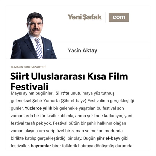 Siirt Uluslararası Kısa Film Festivali