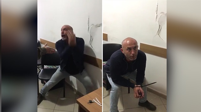 Karakolda kendini dövüp suçu jandarmaya atana adam