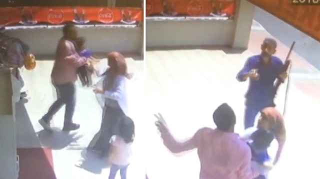 Ölmemek için kadın ve çocukları kendisine siper etti!