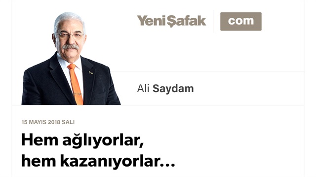 Hem ağlıyorlar, hem kazanıyorlar…