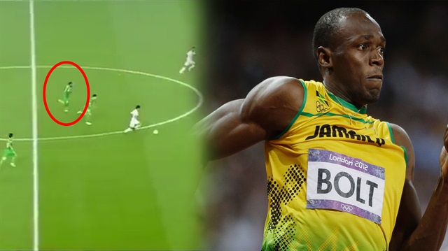 Eski Bursasporlu futbolcudan Usain Bolt'u kıskandıran depar