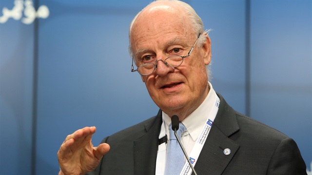 BM Suriye Özel Temsilcisi Staffan de Mistura.