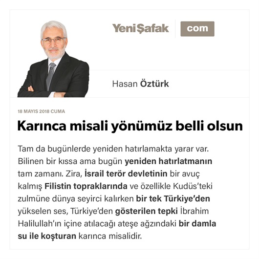 Karınca misali yönümüz belli olsun