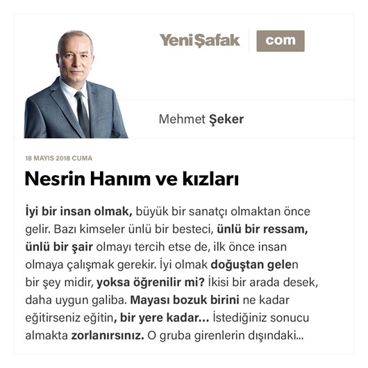 Nesrin Hanım ve kızları
