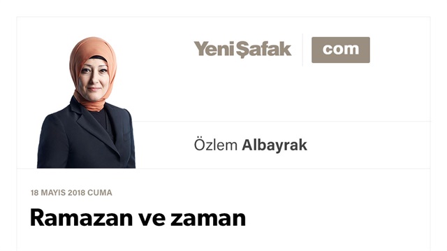 Ramazan ve zaman