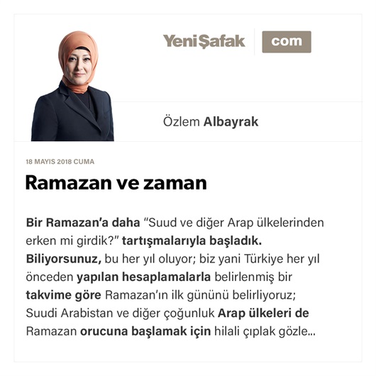 Ramazan ve zaman