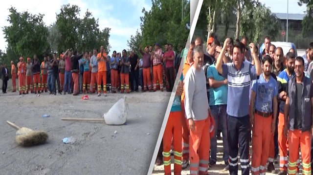 CHP'li Edirne Belediyesi çalışanları süpürge attı, kontak kapattı