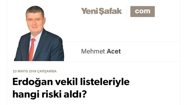 Erdoğan vekil listeleriyle hangi riski aldı?