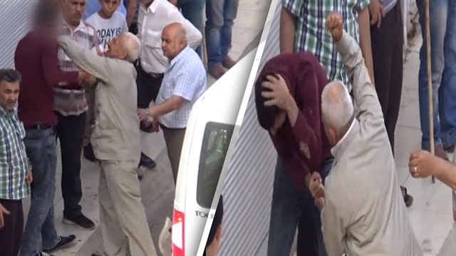 Kendisine karşılık veren oğlunu evire çevire dövdü