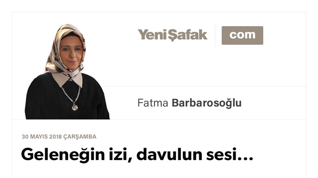 Geleneğin izi, davulun sesi...