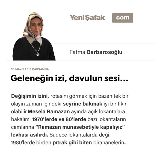 Geleneğin izi, davulun sesi...