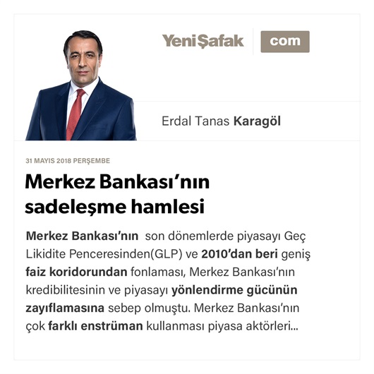 Merkez Bankası’nın sadeleşme hamlesi