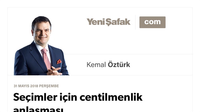 Seçimler için centilmenlik anlaşması