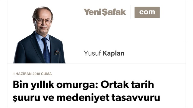 Bin yıllık omurga: Ortak tarih şuuru ve medeniyet tasavvuru