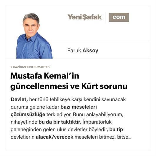 Mustafa Kemal’in güncellenmesi ve Kürt sorunu