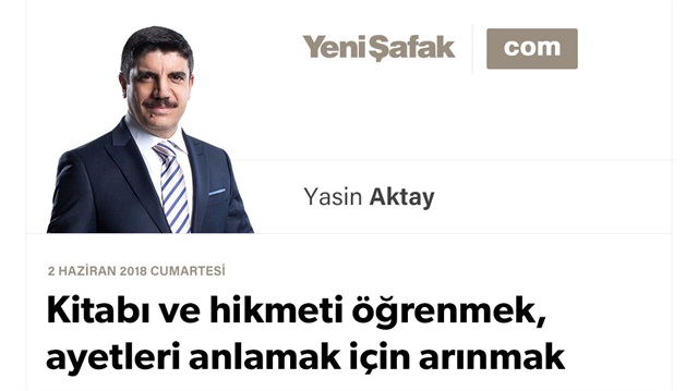 Kitabı ve hikmeti öğrenmek, ayetleri anlamak için arınmak