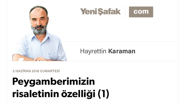 Peygamberimizin risaletinin özelliği (1)