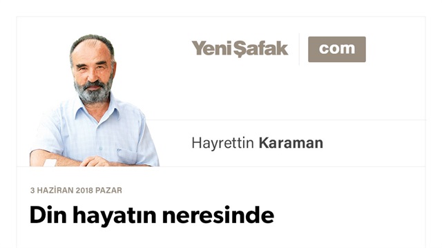 Din hayatın neresinde