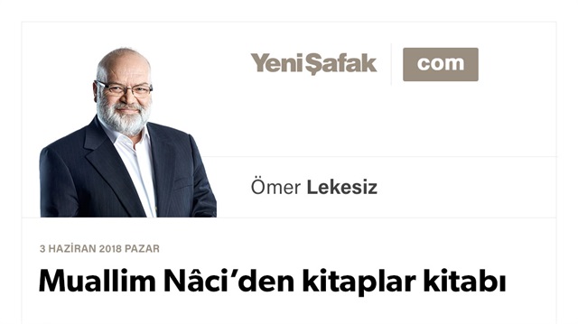 Muallim Nâci’den kitaplar kitabı