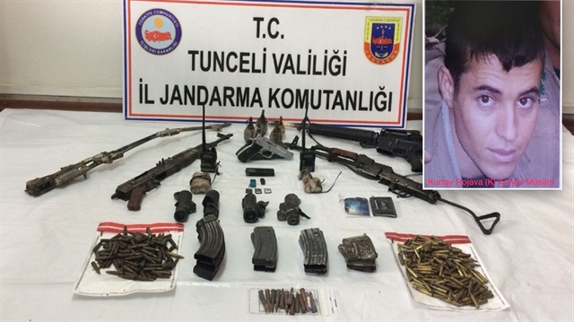 Operasyonda bir çok mühimmat ele geçirildi.
