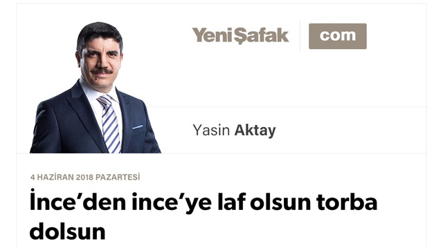 İnce’den ince’ye laf olsun torba dolsun
