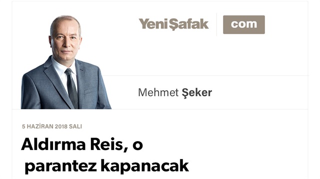 Aldırma Reis, o parantez kapanacak