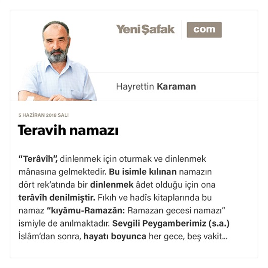 Teravih namazı