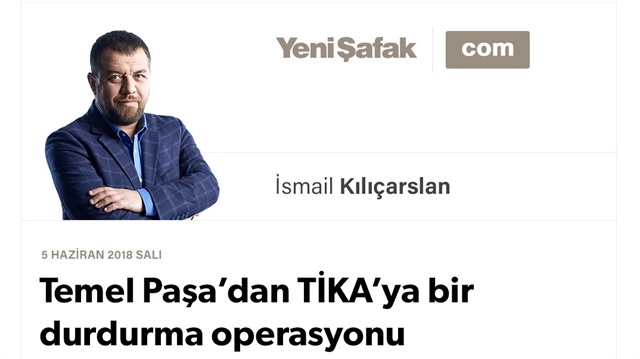 Temel Paşa’dan TİKA’ya bir durdurma operasyonu