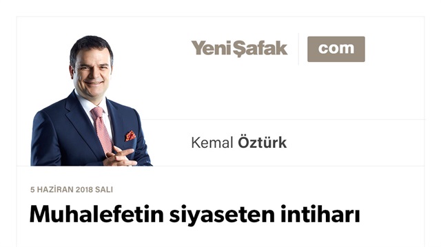 Muhalefetin siyaseten intiharı